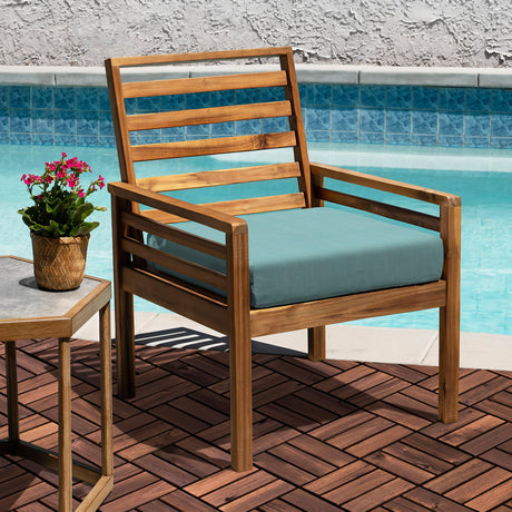 VICTORY RELAX Acacia Wood Flooring Interlocking Deck Tiles for Patio Decor 9 Pcs 12 Slats VR Brown - Waterproof Indoor & Outdoor Decor - Balcony Garden Decking Tile (12.2 * 12.2 * 0.7 inches) VICTORY RELAX