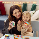 Klever Kits Wooden Painting Craft Kit-Glow in The Dark- Arts and Crafts for Kids Ages 6-12 Wood Slices with Art Activitiy Supplies, Wood Crafts for Boys Girls Party Gift Christmas Tree Ornaments Klever Kits