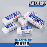 Pentel Hi-Polymer Block Eraser Small White, Pack of 4 (ZEH05BP4) Pentel