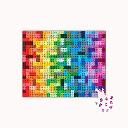 LEGO Rainbow Bricks 1000 Piece Jigsaw Puzzle