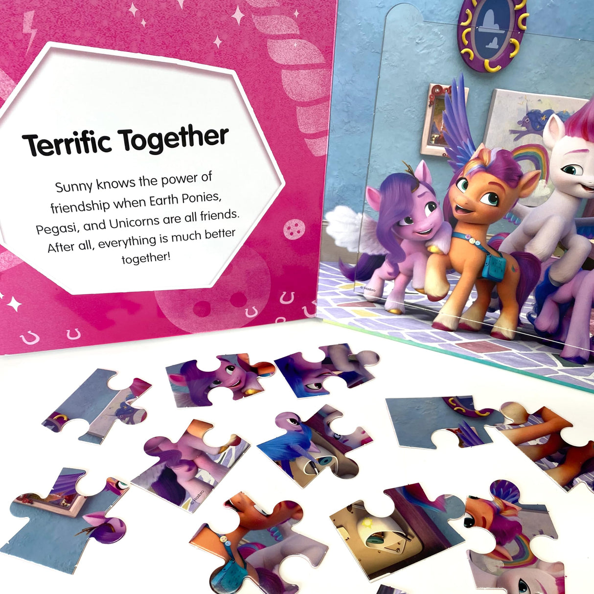 My Little Pony My First Puzzle Book - Jigsaw Puzzles for kids, 10-page board book, 5 puzzles to enjoy Phidal