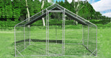 TOLEAD Large Metal Chicken Coop Upgrade Tri-Supporting Wire Mesh Chicken Run,Chicken Pen with Water-Resident and Anti-UV Cover,Duck Rabbit House Outdoor(10' W x 13' L x 6.5' H) TOLEAD