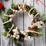 Ceenna 2 Pcs 18 ft Christmas Wood Bead Garland without Tassels 9ft Wooden Beads Garland Rustic Farmhouse Beads Boho Beaded Garland Decor Wooden Bead Garland Decor for Home Boho Decor (Wood) Ceenna