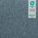 MCombo Oversized Swivel Glider Rocker Recliner with Adjustable Headrest, Dual Motor Power Recliner for Nursery, Led Nightlight, Fabric PR601 (Pacific Blue) MCombo