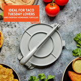 IMUSA USA Tortilla Press, 8 Inch, Silver Imusa