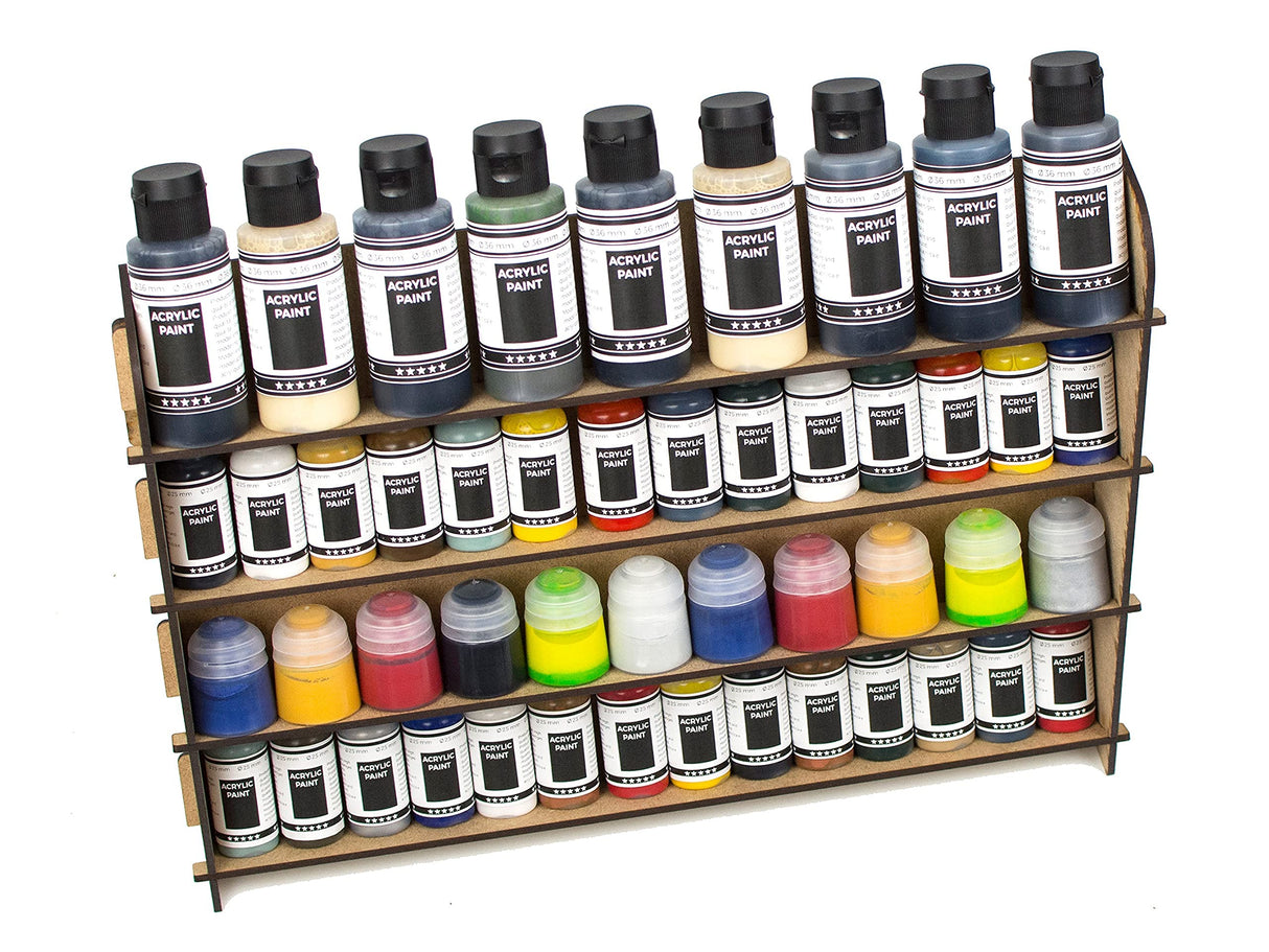 PROSCALE Paint Rack for Model Paints. Hobby Craft Citadel Vallejo Tamiya Army Wall Paint Rack Stand Paint Holder Organiser Miniature Warhammer Paint Storage Model Painting Station (Universal) PROSCALE