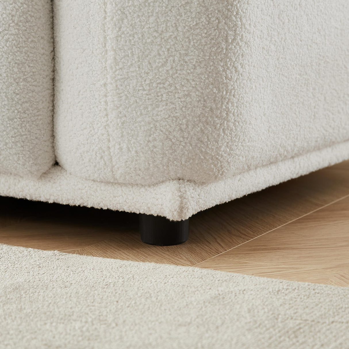 FREEHOMAE Sectional Sofa Couch,Convertible U Shaped Sectional,Modular Sectional Couches for Living Room,L Shaped Couch,Cloud Couch with Removable Ottomans.（3set+1 Ottomans-White） FREEHOMAE