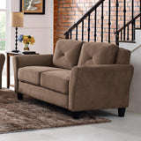 Lifestyle Solutions Harrington Loveseat, Black Studio Living