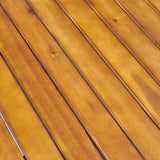 Christopher Knight Home Nick Outdoor Acacia Wood Round Dining Table, Teak Finish Christopher Knight Home