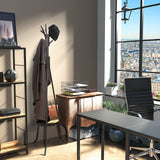 Simple Houseware Freestanding Coat Rack With Shelf, Black Simple Houseware