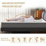 PurrJoys Mattress Double Mattress, 10 Inch Hybrid Memory Foam Firm Full Size Mattres with Hybrid Full Bed Matress in a Box Pressure Relief & Supportive Full Size Mattresses PurrJoys