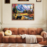 500 Pieces Jigsaw Puzzles for Adults Puzzle Bear Mountain Nature Puzzle for Children Elderly, Recycled Paper Puzzle 500 Pieces, Challenging Puzzle Family Game Great Gift for Friends, 20.5 x 15 Inch Jeacirio