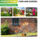 Chicken Perch for Coop with Swing Set,Chicken Ladder coop Toys,Chicken Roosting Bars, Chicken Run Accessories,Suitable for Pet's Health & Happy,Chicken Coop Toys for Backyard Farm Shinoske