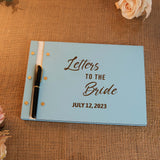 Personalized Wedding Wooden Guest Book, Letters to the Bride, Rustic Style Wedding Guest Book, Laser Engraved Guest Book, Photobooth Guestbook, 2 sizes and 50 high quality pages, 5 Rustic Colors TRENDSHOPIC