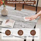 Vipbear Kitchen Dining Table Set for 4, 5-Piece Kitchen Table Set,Dining Room Table Sets,Rectangular Kitchen Table Set with 4 Chairs for Small Space, Dinette,Apartment,Rustic Grey Vipbear