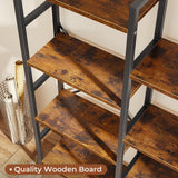 SUPERJARE Triple 6 Tier Bookshelf, Bookcase with 17 Open Display Shelves, Wide Book Shelf Book Case for Home & Office, Rustic Brown SUPERJARE