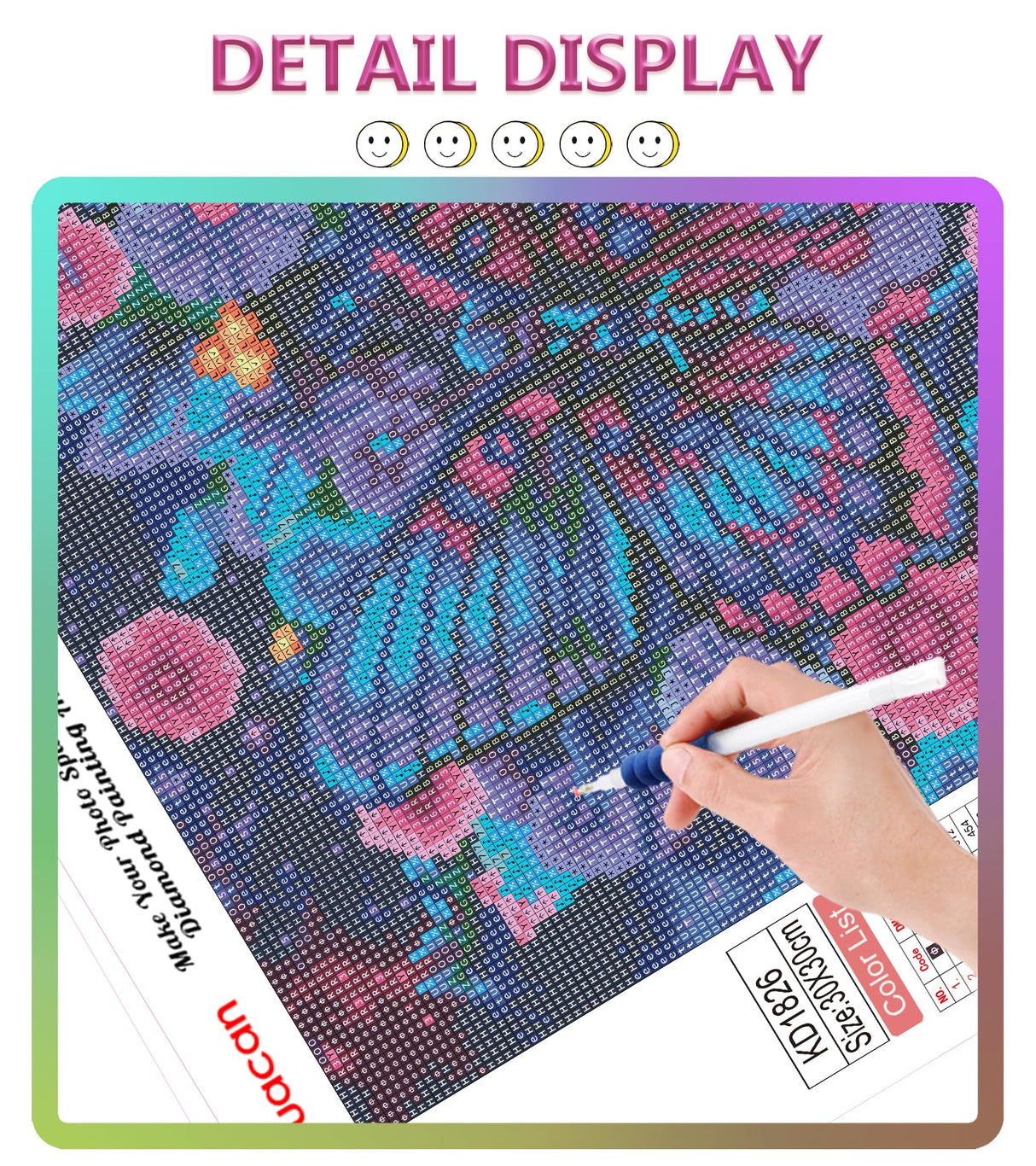 Huacan Butterfly AB Diamond Painting Kits, Full Drill Square Diamond Art Kit for Adults Butterfly Painting with Gem Wall Decor 11.8x11.8in/30x30cm lithographic Works of Art Huacan