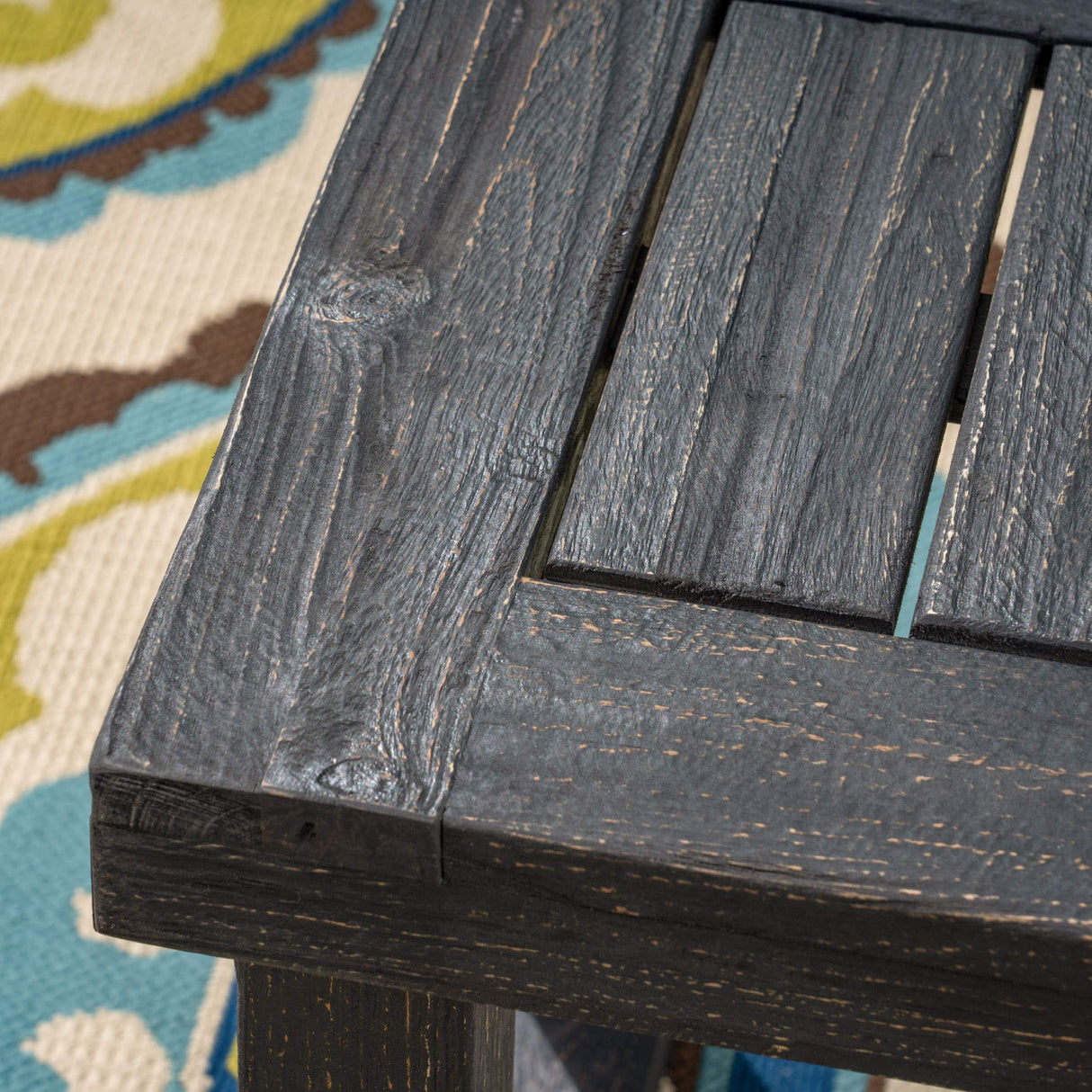 Christopher Knight Home Kemp Outdoor Acacia Wood Bench, Gray Finish, Sandblast Dark Grey Christopher Knight Home