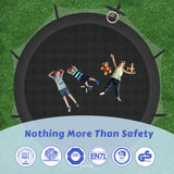 Trampoline 14FT for Kids and Adults with Safety Enclosure Net, Basketball Hoop &Ladder 1500LBS ASTM Compliant Outdoor Recreational Trampoline Merax