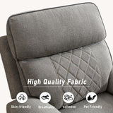 HAOMARKETS Electric Recliner Chair, Soft Fabric Power Recliners with Metal Cup Holders, Single Overstuffed Heavy Duty Reclining Sofa Chairs for Living Room Bedroom HAOMARKETS