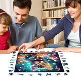 Mys Aurora Wooden Puzzles, Kitten in Dream Wooden Jigsaw Puzzles 500 Piece, Unique Luxurious Shaped Wood Puzzle for Adults and Kids, Best Gift for Birthday 11.2 x 11.2 Inch Mys Aurora