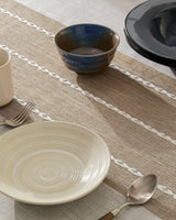 ZeeMart Contrast Linen Table Cloth Rectangle Table Cloths 60x84 Inch Brown, Farmhouse Style Heavy Weight Beige Tablecloth, Water Resistant Burlap Tablecloths ZeeMart