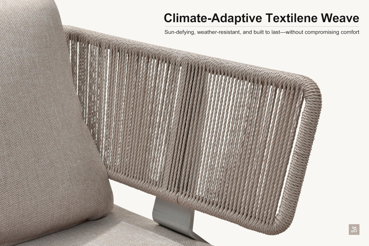 PURPLE LEAF 7 Pieces Patio Furniture Set with 9' X 12' Cantilever Umbrella Daybed Tables Outdoor Wicker Sectional Conversation Sets Modern Aluminum L Shaped Sofa for Balcony Yard Garden Poolside PURPLE LEAF