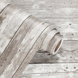 WESTICK Shiplap Peel and Stick Wallpaper for Walls Wood Contact Paper for Countertops Waterproof Wood Grain Contact Paper for Cabinets Kitchen Table Self Adheive Vinyl Wallpaper Roll 17.71x118 in WESTICK
