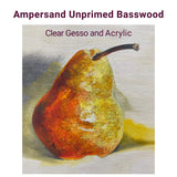 Ampersand Art Supply Unprimed Basswood Artist Panel, 1-1/2" Cradled Profile, 6"x6" Ampersand Art Supply