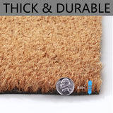 Home Sweet Home Doormat Set, 2-Piece Layered Front Porch Mat Combo, Natural Coir Welcome Mat with Black and White Buffalo Plaid Rug, Farmhouse Outdoor Entryway Decor for Porch, Patio, Home Homydecor