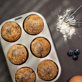 Fox Run Stainless Steel Extra Large Muffin and Cupcake Pan, 6 Cup Fox Run