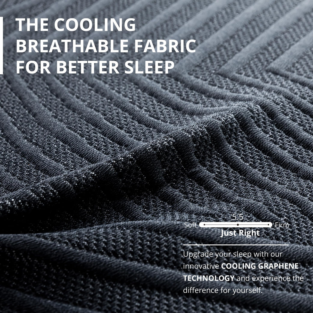 EGOHOME 14 Inch King Mattress, Copper Gel Memory Foam Mattress for Pain Relief, Therapeutic Mattress in a Box, CertiPUR-US Certified, Fiberglass Free Medium Mattress, Black MLILY