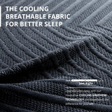 EGOHOME 14 Inch King Mattress, Copper Gel Memory Foam Mattress for Pain Relief, Therapeutic Mattress in a Box, CertiPUR-US Certified, Fiberglass Free Medium Mattress, Black MLILY