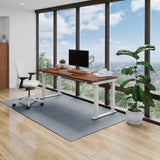 Uplift Ash Gray Laminate (72 x 30 inch) Electric Standing Desk V2 (Black) 4-Leg Adjustable Stand Up Desk, Advanced Keypad, Wire Grommets, Wire UPLIFTDESK