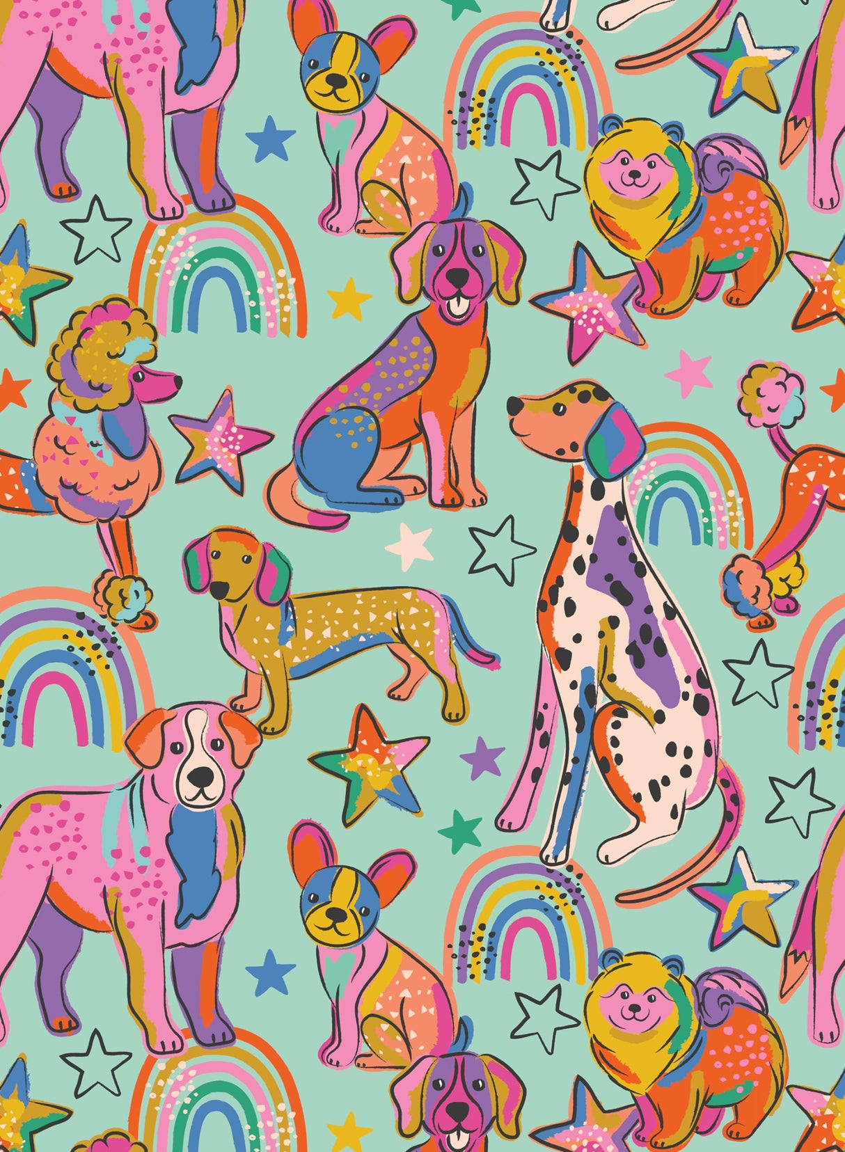 Ceaco - Rainbow Dogs - 100 Piece Jigsaw Puzzle Ceaco