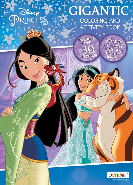 Disney Princess 192-Page Coloring and Activity Book with Stickers 46253 Bendon Disney Princess