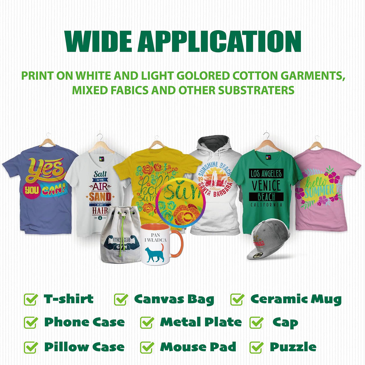 Sublimation Paper 8.5 x 11 Inch 100 Sheets for Any Inkjet Sublimation Printer with Sublimation Ink for Sublimation Blanks, Mug, Tumblers, T-shirt Light Fabric and DIY Gifts (8.5 x 11 inch) MOOSHU