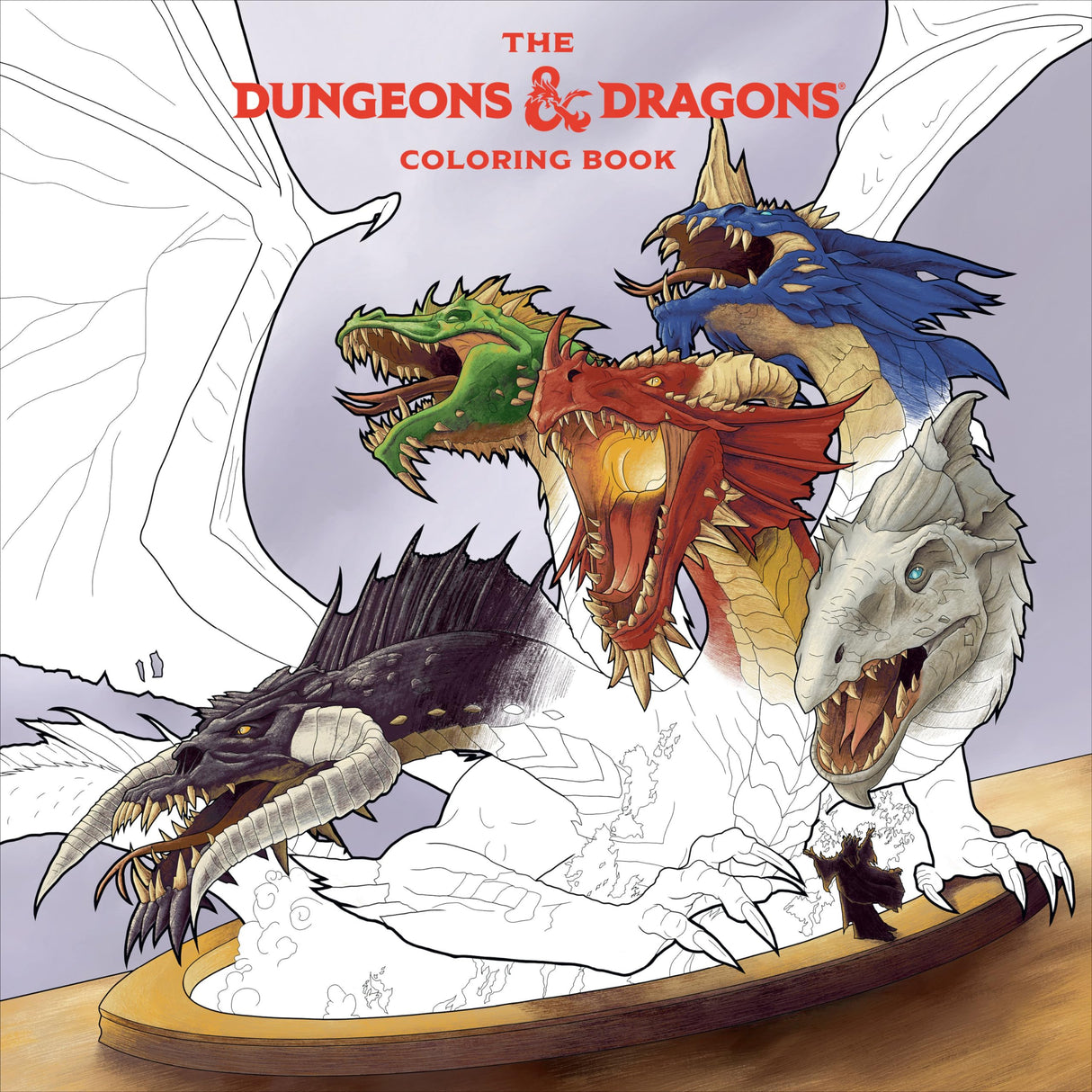 The Dungeons & Dragons Coloring Book: 80 Adventurous Line Drawings WoodArtSupply