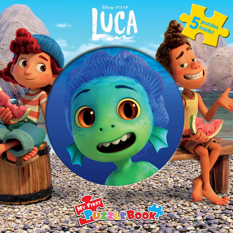 Disney / Pixar Luca My First Puzzle Book - Jigsaw Puzzles for kids, 10-page board book, 5 puzzles to enjoy Phidal