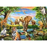 1000 Pieces Puzzles for Adults, Animal World Jigsaw Puzzle Challenging Night Game, Interlock Perfectly No Dust, for House Decoration, Birthday Party Holiday Toy for Kids Boys and Girls TangMosaic