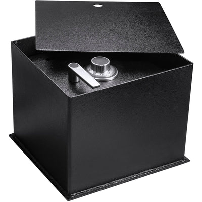 Barska Underground Floor Safe – 0.89 Cu. Ft., Solid Steel, 3 Locking Deadbolts, Anti-Pry Hinges, Easy to Conceal, Protective Mat Included
