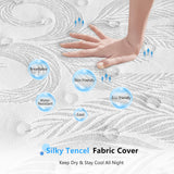 JYYA88BB Twin XL Mattress 12 Inch, Twin XL Size Memory Foam Mattress, Twin Hybrid Mattress in a Box with Independent Spring/Handle Design/Medium Firm Mattress/Pressure Relief/CertiPUR-US Certified JYYA88BB