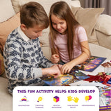 Foiltastic Art & Craft Set for Kids – Fun Mess-Free Kit with Fairy-Tale Foam Stickers & Foil Sheets, Creative Game for Girls & Boys Ages 4, 5, 6, 7, 8, 9 with Unicorns, Princesses, Pirates, Mermaids Clever Fox Play