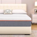 VECELO Charcoal Infused Memory Foam King Mattress 8 Inch, Medium Firm King Size Bed Mattress with Washable Cover for King Bed Frame, Pressure Relieve, Fresh Cooling Comfort VECELO