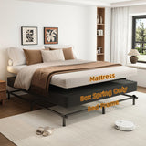 VIPSHOW 7 Inch King Metal Box Spring with Round Corners - 3000 lbs Capacity, High Profile Heavy Duty Mattress Foundation with Steel Slats, Noise-Free, Easy Assemble, Black VIPSHOW