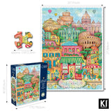 1000 Piece Puzzle for Adults Madalina Tantareanu Cities: Rome 27x20 KI Puzzles Jigsaw by Playview Brands PLAYVIEW