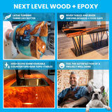 NAKED FUSION -Epoxy Resin Art Resin Diamond Clarity- Original Formula -The Artist's Resin for Coating, Resin Art, Geodes, Tabletop, Bar Top, Live Edge River Tables- Food Safe -Non-Toxic-2 Gallon KIT NAKED FUSION