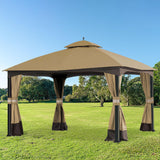 SCOCANOPY Replacement Top for 10x12 FT Gazebo Massillon Biscayne,Cabin-Style L-GZ933PST,Turnberry L-GZ933PCO-L,Tuscany L-GZ933PST-K (Beige Ripstop) SCOCANOPY