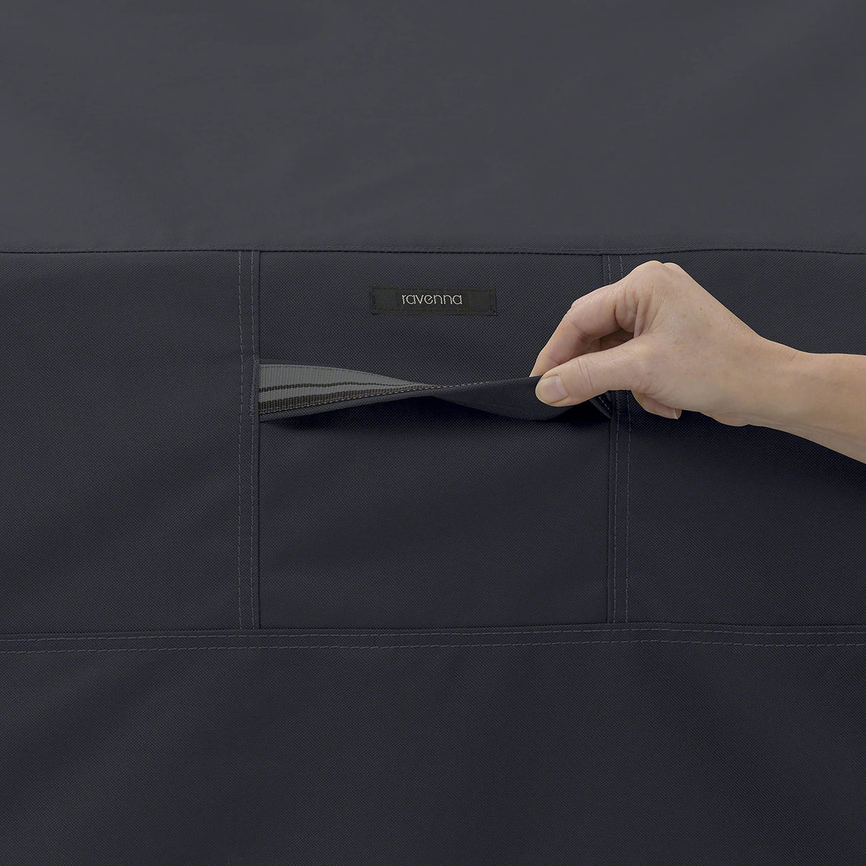 Classic Accessories Ravenna Water-Resistant 32 Inch Built-In BBQ Grill Top Cover, Black, Grill Cover, Grill Cover for Outdoor Grill, BBQ Cover Classic Accessories