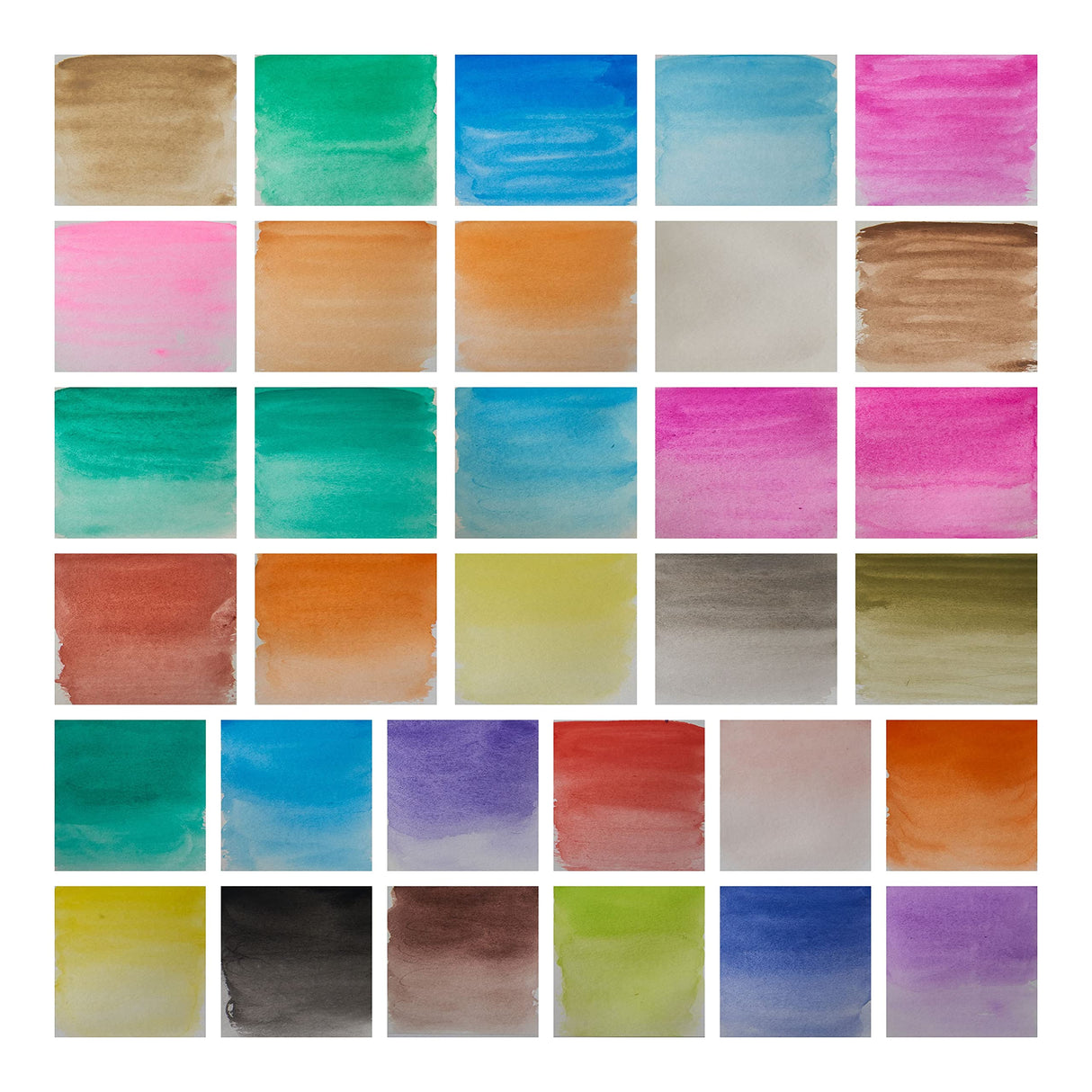 36 Color Watercolor Pan Set with Natural Hair Brush by Artist's Loft Necessities - Watercolor Set for Students, Teachers, Artists - 1 Pack Artist's Loft